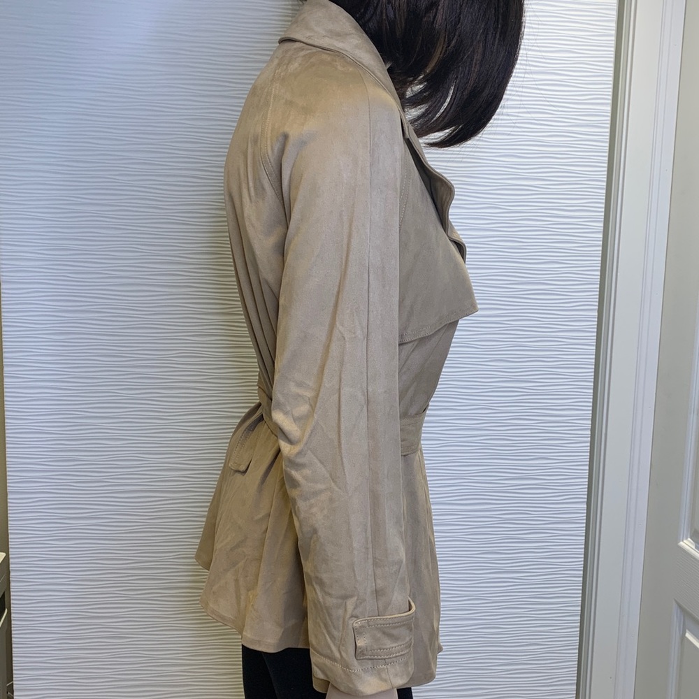 Zara Microfibre Tan Jacket Size XS - Picture 6 of 10
